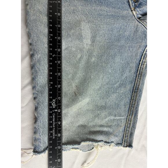 Gasoline Vintage Distressed Denim Button-Fly Cutoff Shorts Women's SIZE 30W - Picture 12 of 13